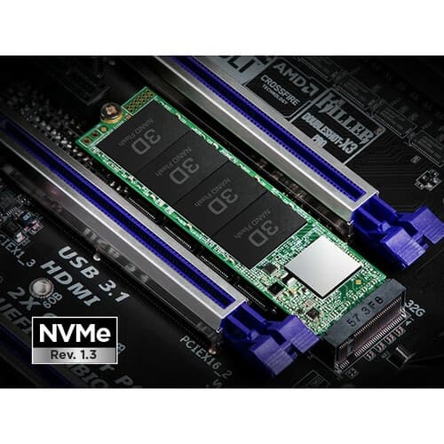 128GB TS128GMTE110S M.2 2280 PCIE GEN3X4 3D TLC DRAM-LESS