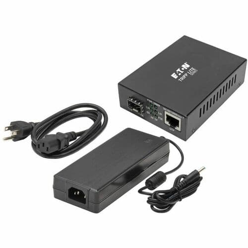 SFP FIBER TO ENET MEDIA CONVERTER POE+ 10/100/1000 MBPS