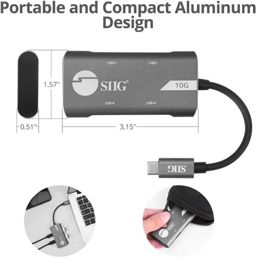 4-PORT USB 3.1 HUB GEN 2 10G HUB - 2A2C