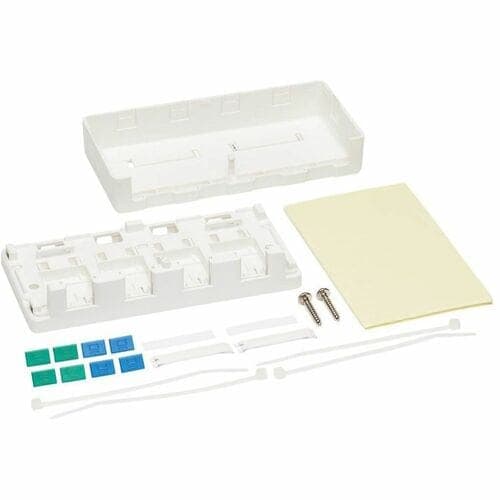 SURFACE-MOUNT BOX FOR KEYSTONE JACK 4-PORT WALL CELLING WHITE