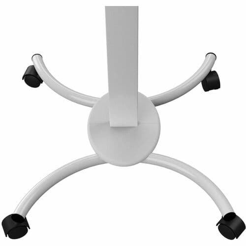 HEIGHT-ADJUSTABLE ROLLING MED WORKSTATION CART W/VESA PLATE
