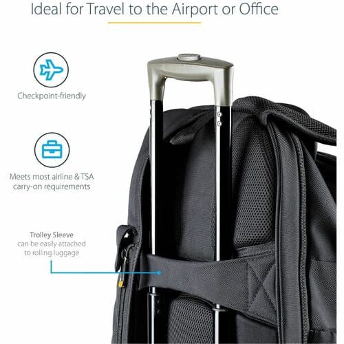LAPTOP BACKPACK W/TABLET POCKET ERGONOMIC IT TECH COMMUTER BACKPACK