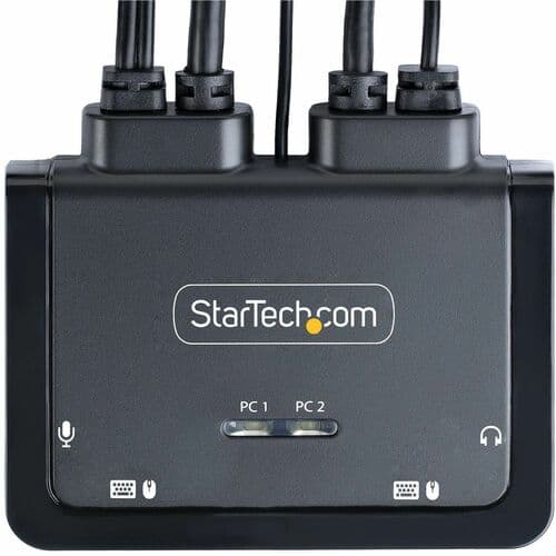 2-PORT CABLE KVM SWITCH 4K - USB-C COMPACT KVM BUS POWERED