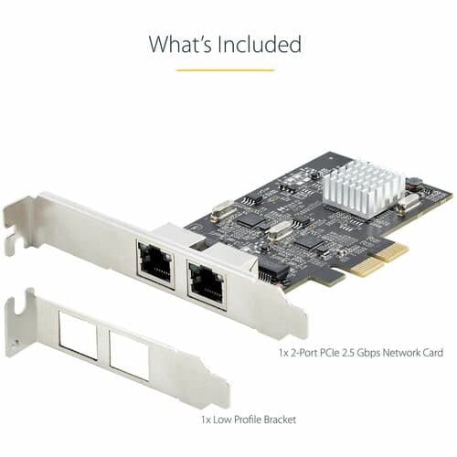 2-PORT 2.5G PCIE NETWORK CARD - DUAL NBASE-T ETHERNET CARD