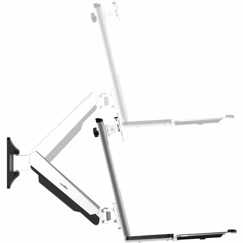 SINGLE WALL MOUNT WORKSTATION PREIMUM GAS SPRING ERGONOMIC MOUNT