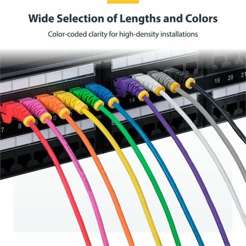SLIM CAT6 CABLE ORANGE LSZH SLIM SNAGLESS RJ45 UTP PATCH CABLE
