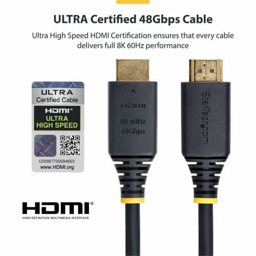 50CM HDMI 2.1 CABLE 8K 60HZ CERTIFIED ULTRA HIGH SPEED HDMI
