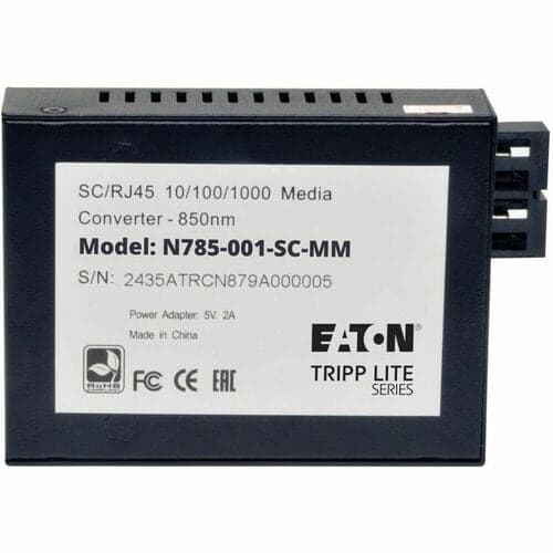 SC MULTIMODE MEDIA CONVERTER 10/100/1000 RJ45 SC 550M 850NM