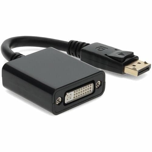 5PK 8IN FH973AT DVI/DISPLAYPORT COMPAT BLACK M/F ADAPTER CABLE