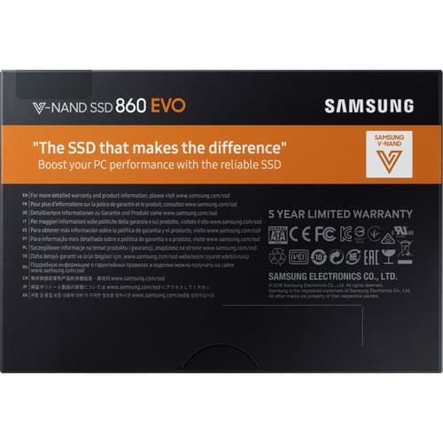 KIT SAMSUNG 860 EVO 1 TB SSD 2.5 INTERNAL SATA NOTEBOOK DESKTOP