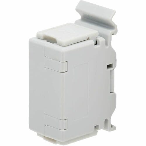 CAT6A SHIELDED INLINE DINRAIL MOUNTABLE SNAPIN COUPLER F/F