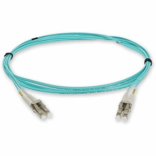 1M 10GB LOMM FIBER OPTIC PATCH CABLE OM3 DUPLEX LC/LC 50/125 AQUA
