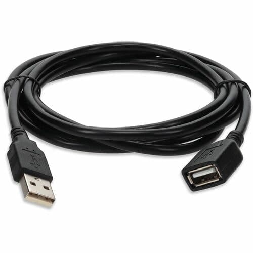 5PK 15FT USB TO USB M/F USB TO M TO F CABLE BLACK