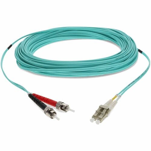 20M FIBER LC TO ST M/M OM3 UPC DUPLEX LSZH PATCH CABLE
