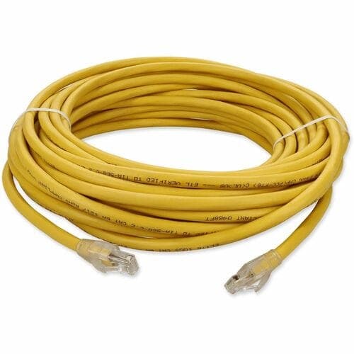 40FT YELLOW CAT6A UTP PLENUM SNAGLESS BUBBLE BOOT PATCH CBL