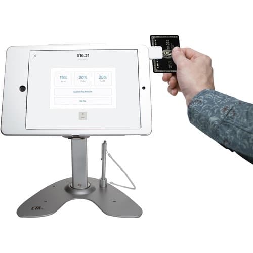 DUAL SECURITY KIOSK STAND W/ LOCKING CASE/CABLE FOR IPAD 10.2