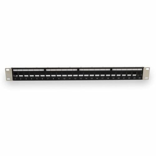 19IN CAT6 24-PORT UNLOADED PATCH PANEL