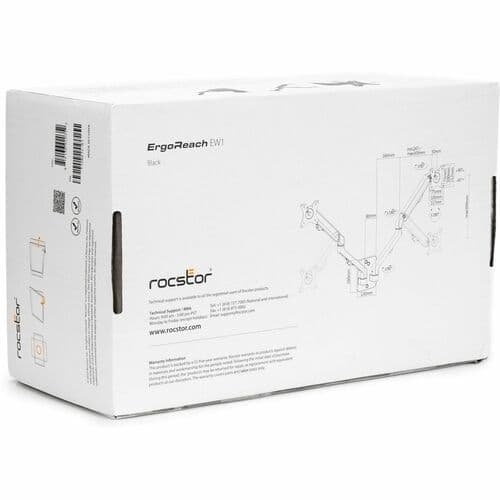 DUAL ERGONOMIC MONITOR MOUNT SUPPORTS UP TO TWO (2) 27IN DISPLAY
