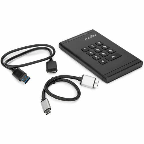 DATASECURE EX20 4TB 5400 RPM PORTABLE ENCRYPTED DRIVE-KEYPAD-TAA