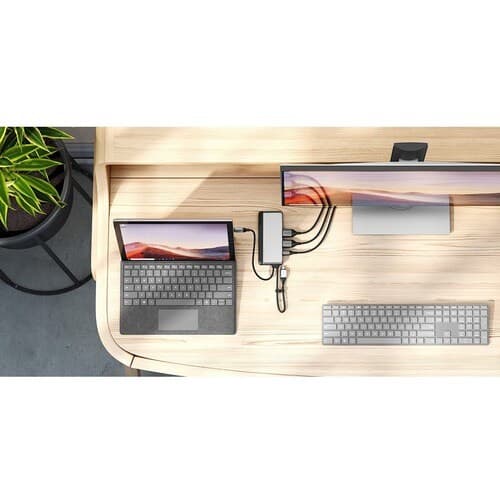 USB-C DUAL DISPLAY SUPER DOCK 10IN1 4K 60HZ SUPPORT SPACE GREY