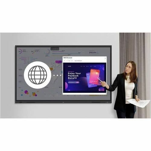65IN LCD CREATEBOARD 3840X2160 ANDROID 14 HDMI USBC DP VGA