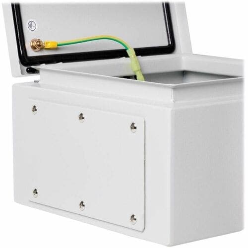 OUTDOOR INDUSTRIAL ENCLOSURE WITH LOCK NEMA 4 METAL 10X10X6IN