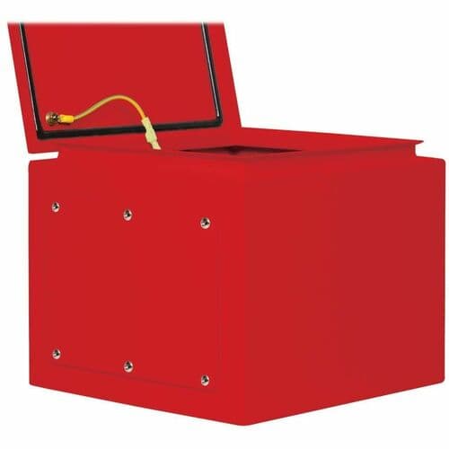 INDUSTRIAL RACK ENCLOSURE OUTDOOR LOCK NEMA 4 12X12X10IN RED