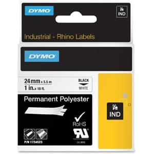 RHINO 1WHITE PERMANENT POLY TAPE CARTRIDGE