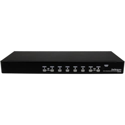 1U 8 PORT USB VGA KVM SWITCH PS2 USB VGA RACKMOUNT KVM