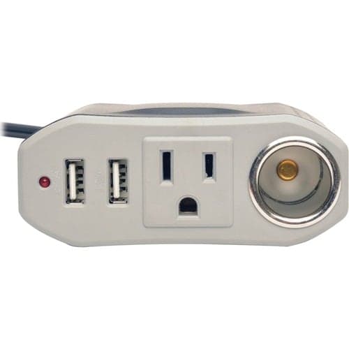 100W ULTRA COMPACT CAR INVERTER 12V CLA 2 USB CHARGING PORTS 1 OUT