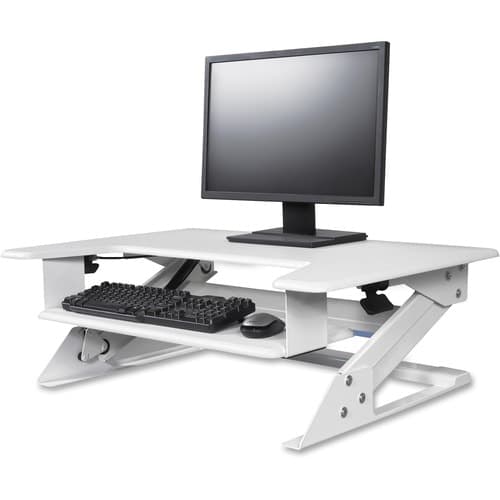 DESKTOP RISER WORKSTATION SIT TO STAND WHITE