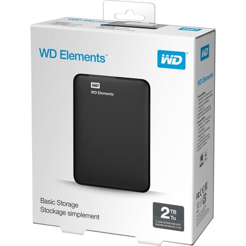 2TB WD ELEMENTS USB 3.0 PORTABLE HD