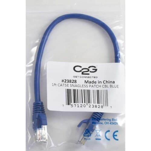 50FT CAT5E BLUE UTP PATCH MOLDED SNAGLESS