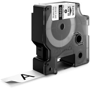 RHINOPRO 3/4IN WHITE FLEXIBLE NYLON LABELS