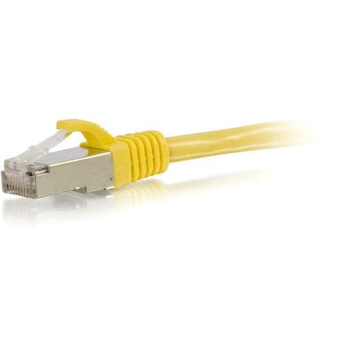 25FT CAT6 YELLOW SNAGLESS STP CABLE
