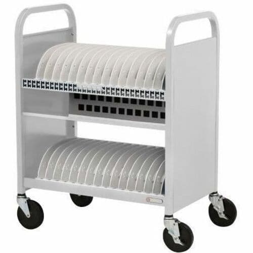 CUBE TRANSPORT CART 30-UNIT AC POWER ARCTIC WHITE