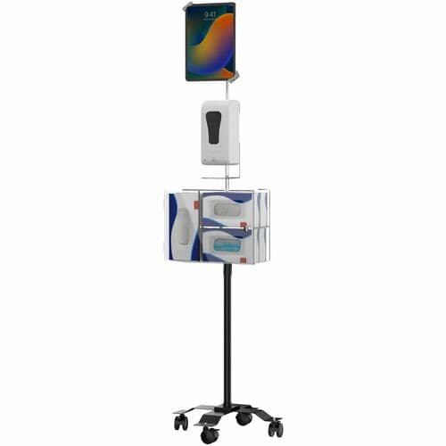 COMPACT SEC GOOSENECK FLR STD W/SANITIZING  AUTO SOAP DISP