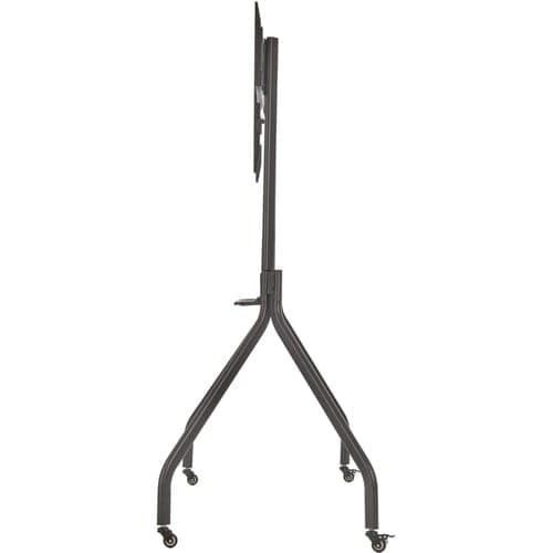 ROLLING TV CART FOR 55-85IN DISPLAYS WIDE LEGS LOCKING CASTERS