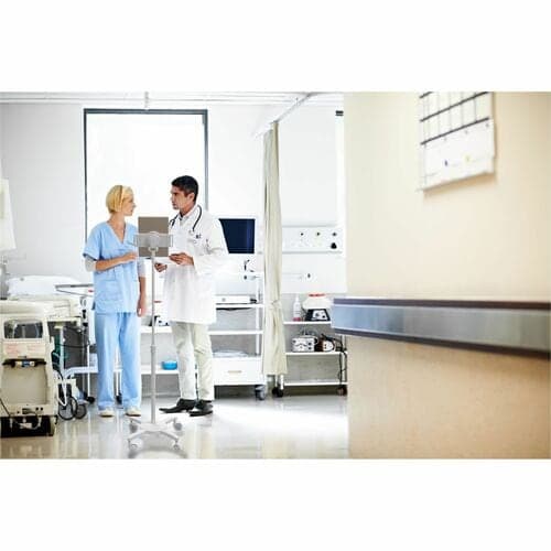 MEDICAL MOBILE FLOOR STAND WITH LARGE PARAGON ENCLOSURE