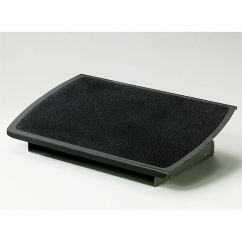 ADJUSTABLE FOOT REST CHARCOAL GREY 14IN X 22IN X 4IN