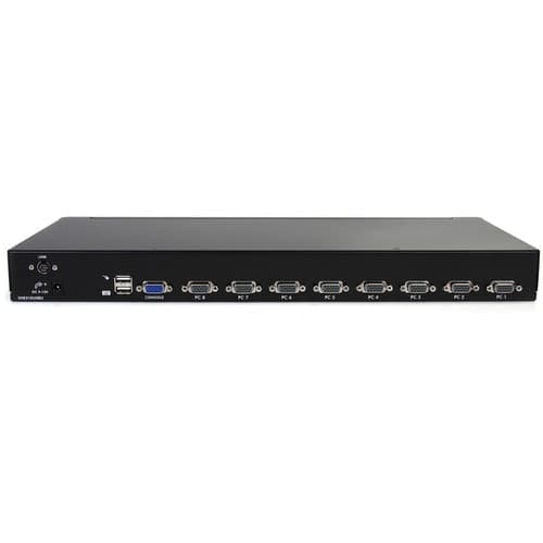 1U 8 PORT USB VGA KVM SWITCH USB VGA RACKMOUNT KVM OSD
