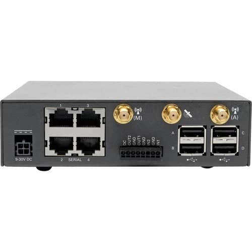 4-PORT CONSOLE SERVER 4G LTE CELLULAR GATEWAY DUAL GB NIC + SIM