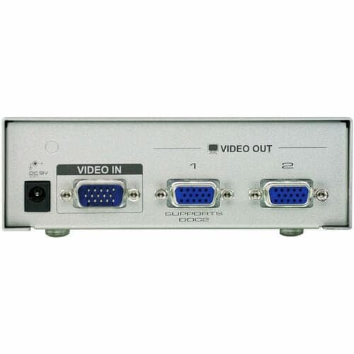 350MHZ 2PORT VGA SPLITTER WITH MOUNTING KIT  VGA CABLE