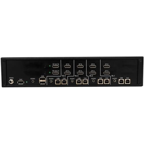 SECURE KVM SWITCH 4-PORT DUAL HEAD DISPLAYPORT TO DP 4K NIAP 4.0