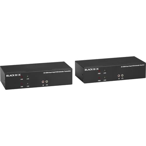 KVM EXTENDER OVER FIBER 4K DH HDMI USB 2.0 SERIAL AUDIO