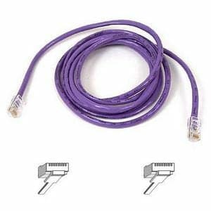14FT CAT5 PATCH RJ45/RJ45M PURPLE SNAGLESS ROHS