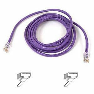 14FT CAT5 PATCH RJ45/RJ45M PURPLE SNAGLESS ROHS