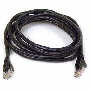 12FT CAT5E BLACK SNAGLESS RJ45 M/M UTP PATCH CABLE