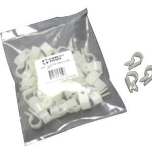 50PK 5IN NYLON WHITE CABLE CLAMP