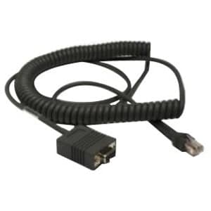 RS232 +/-5V SIGNALS BLK DB9 FEMALE 3M 9.8FT COILED 5V PWR